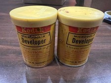 Vintage Kodak Microdol-x Developer cans sealed expired