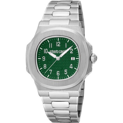 Roberto Cavalli RC5G166M0045 Herrenuhr Quarz Stahlband Stahl Neu