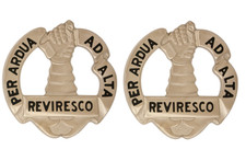 ROTC Distinctive Unit Insignia - Pair - PERSONNEL ARDUA AD ALTA REVIRESCO