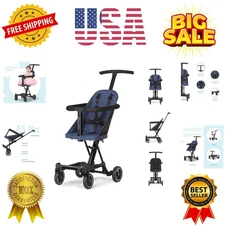 Lightweight and Compact Coast Rider Stroller with One Hand Easy Fold, Adjusta...