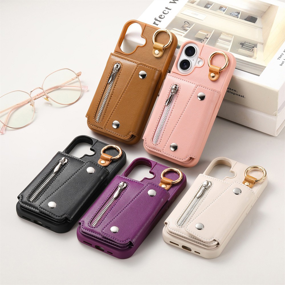 Impact Protective Lychee Leather Wallet Case Compatible with