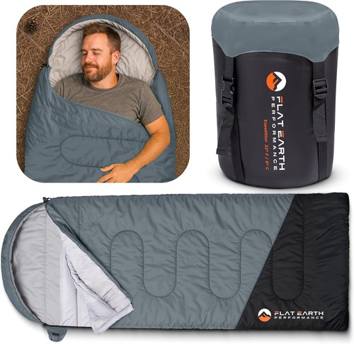 Expedition Sleeping Bag–32°F, Lightweight, Water-Resistant, for Camping & Hiking - Picture 3 of 8
