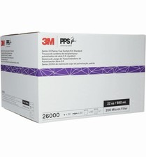 3M 26000 PPS 2.0 Spray Gun Cup, 50 Lids and L...