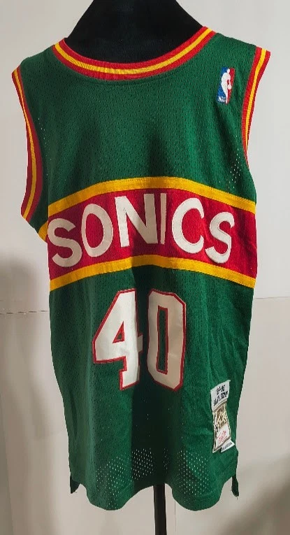 Camiseta para hombre M Mitchell & Ness verde NBA Seattle Supersonics Shawn Kemp 1994-95 Foto 2 de 4