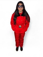 Vintage Fera Ski Suit One Piece. Snowsuit Womens Snowboarding Bib Coat Pants