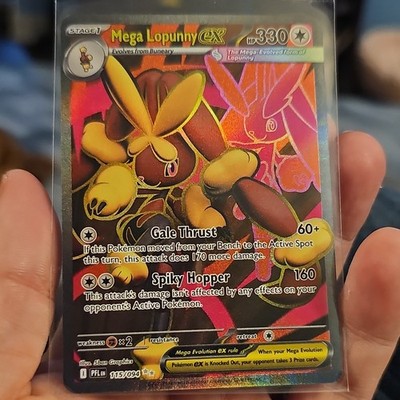 The Pokémon Company Mega Lopunny EX 115/094 Full Art Holo Ultra Rare 330HP