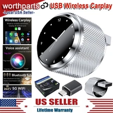 USB Wireless CarPlay Android Auto Adapter Dongle Intelligent Voice Assistant