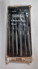Juego de 6 limas de aguja vintage General Hardware S-476