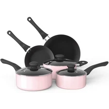 Aluminum Alloy Non-Stick Cookware Set, Pots and Pans - 8-Piece Set