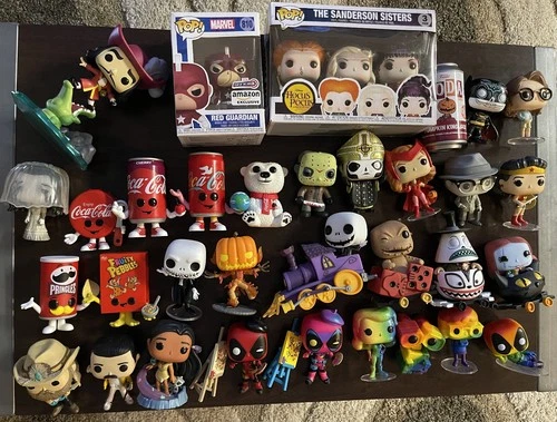 Funko Pop 35 Piece Lot Disney/Marvel/DC/Ad Icons/Music/Pride/Nightmare/Soda/Coke