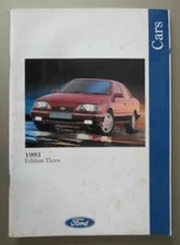 FORD CARS 1993 ED3 UK MKT PRESTIGE SALES BROCHURE - FIESTA ESCORT MONDEO SCORPIO
