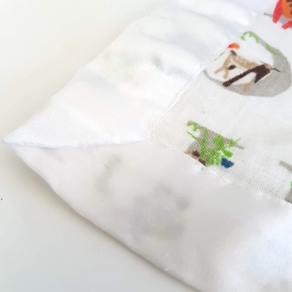 ADEN + ANAIS Elephant Lovey Muslin Satin Animals Security Blanket Soft Toy White - Image 4 of 4