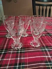 5 Vintage Anchor Hocking Cordial/Liqueur Glasses Etched Grapes Boopie Footed