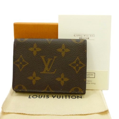 Authentic LOUIS VUITTON Enveloppe Carte de Visite Card Holder M63801  #S410115 | eBay