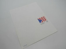 USPS Scott UY40 19c Stylized Stars and Stripes US Flag Postal Reply Card