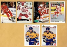 1991-92  Upper Deck  Niklas Lidstrom  Rookies.   10 card lot   Eng. & French