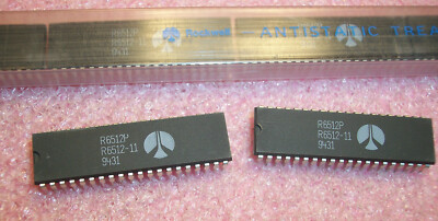QTY (11) R6512P R6512-11 ROCKWELL 40 PIN DIP 8-bit 64K MICROPROCESSOR  1 TUBE