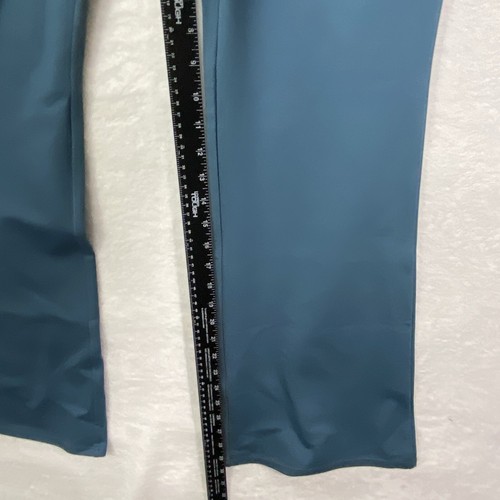 Halara Flex NEW Large High Waisted Back Side Pocket Slight Flare Work Pants Teal - Picture 8 of 16