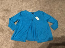 NWT Express Design Studio Cardigan Button Sweater Blue Medium
