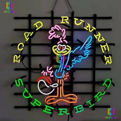 New 24"X24" Road Runner Super Bird Plymouth Auto Car Dealer Real NEON ...
