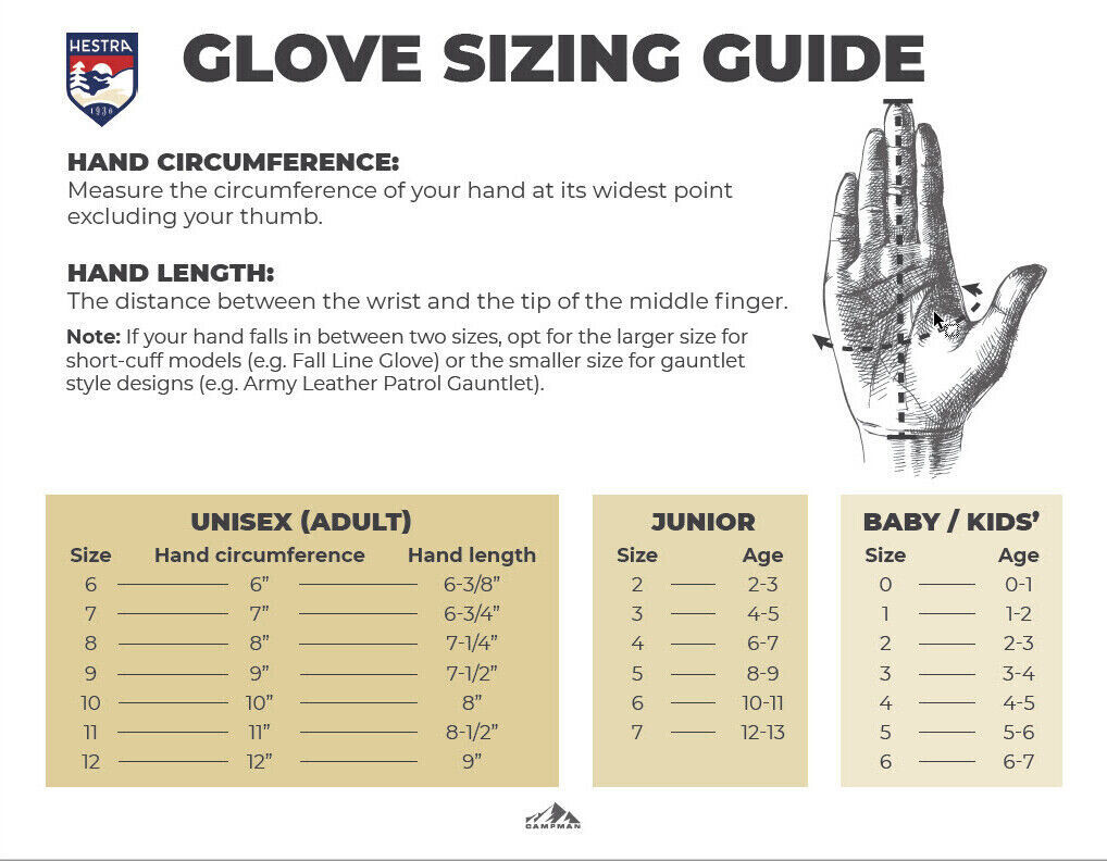 Hestra Gloves Adult Size 7 Black Ski Grip Palm Insulated Lined