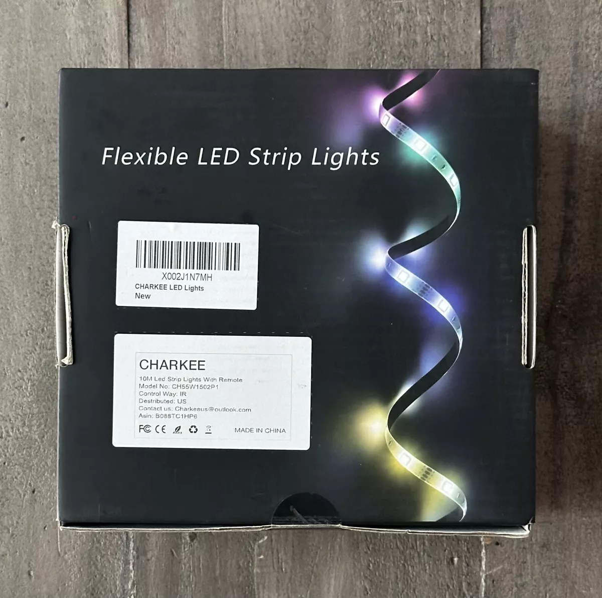 CHARKEE 10M 32.8 ft Flexible LED Strip Lights With Remote Model CH55W1502P1