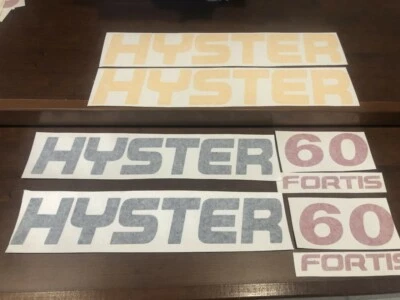 Hyster Forklift decal set Fortis 60 Hyster Forklift without safety kit