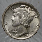 1925 Mercury Silver Dime Old Album Choice Unc Original FB Full Bands