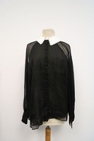 Ted Baker Damen Hemdbluse Bluse Contrast Collar Schwarz 272559 Gr.4 Neu