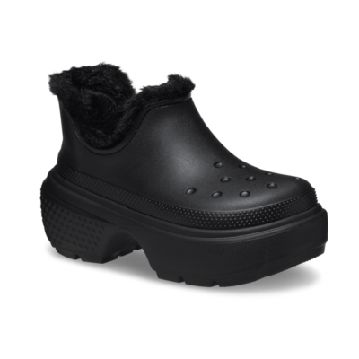 NEW CROCS Stomp Shorty Boot Fur 210673 Black UNISEX SIZE | eBay