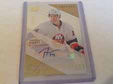 13-14 2013-14 UD TRILOGY THOMAS HICKEY ROOKIE PREMIERES LVL 2 AUTOGRAPH /399 195