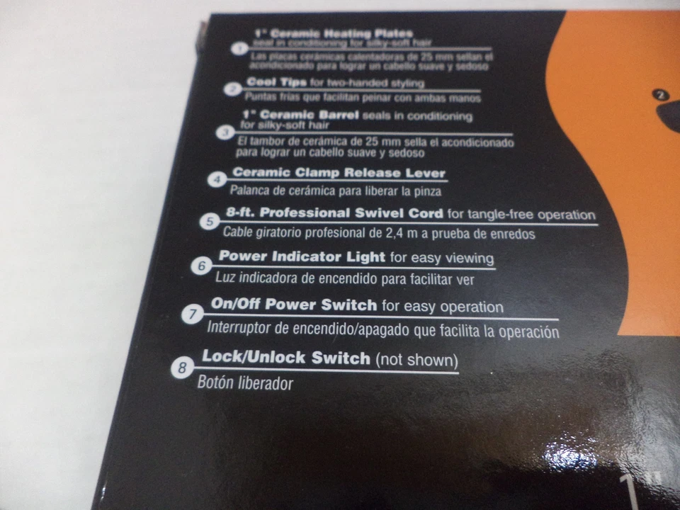 Hierro recto y rizado de cerámica Belson de 1", 20 onzas de Belson Foto 4 de 4