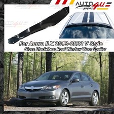 For Acura Ilx 2013-2022 V Style Gloss Black Rear Roof Window Visor Spoiler For Acura Ilx 2013-2022 V Style Gloss Black Rear Roof Window Visor Spoiler