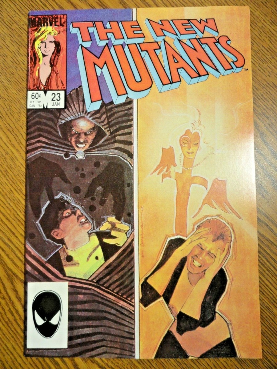 New Mutants #23 Sienkiewicz Cloak & Dagger Cover VF+ Selene