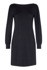 Mela London Shoulder Beaded Bodycon Dress Black UK 10 rrp £30 DH9 PP 16