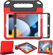 Kids Full Protect Shockproof Tablet Cover Handle Stand 10.5" 7,8,9 Gen Red Black