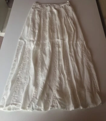 cream colour long skirt