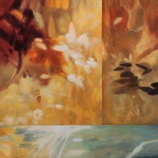 Inspire I by Natalie Cart Fine Art Print Floral Flower Abstract Poster 19.6x19.6