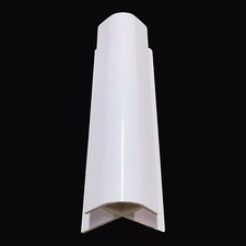 White External Corner Trim For 10mm Shower Wall Panel Bathroom Cladding PVC 2.4m