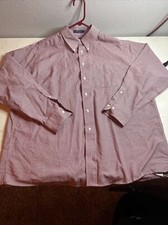 Vintage Arrow Dover Shirt Mens 17 1/2-34/35 Oxford Long Sleeve Made In USA
