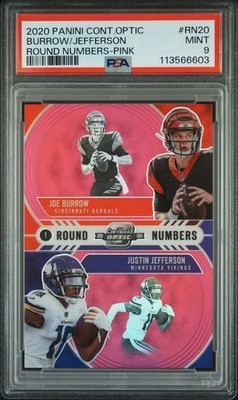 2020 Contenders Optic | Rookies Joe Burrow, Justin Jefferson | Round Numbers - P