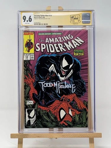 Amazing Spider-Man 316 CGC SS 9.6 Signed By Todd McFarlane | White Pages (1989)