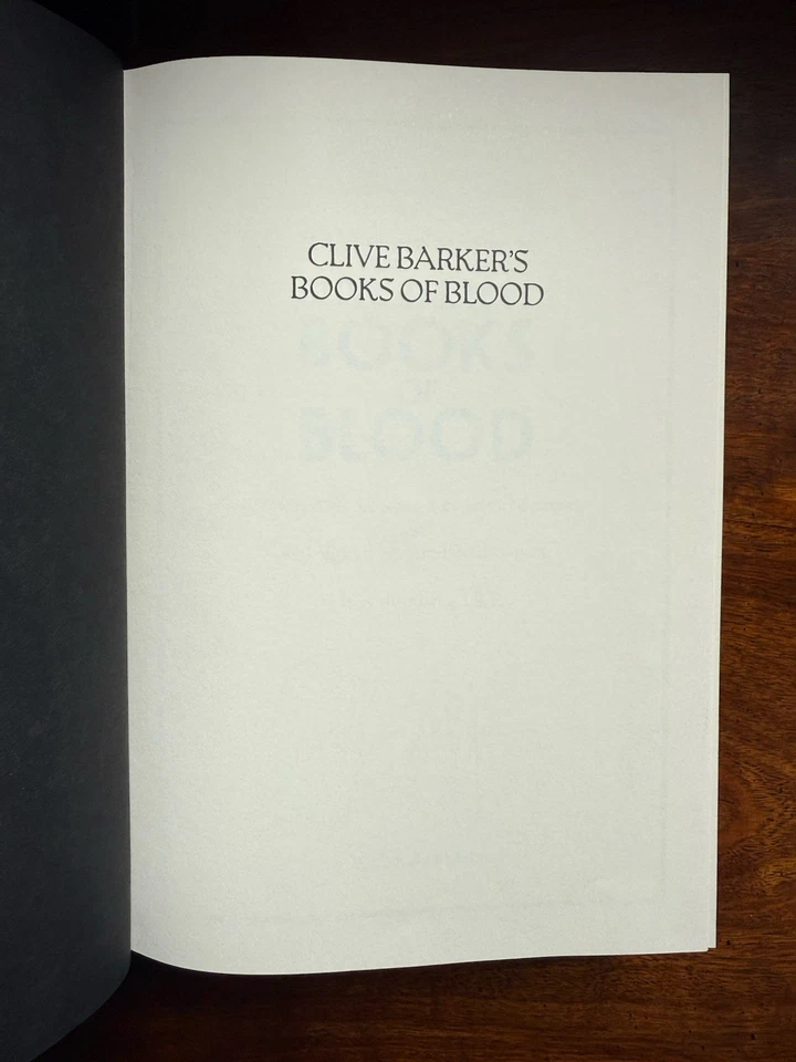 Clive Barker's Books of Blood Signed Limited First Edition Hardcover 1st Print - Image 4 of 4