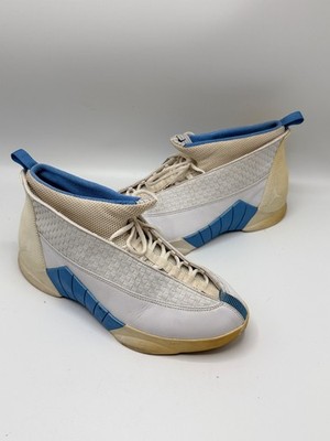 Nike Air Jordan 15 XV OG Columbia 1999 White Blue Size 12.5 Sneakers 136029-141