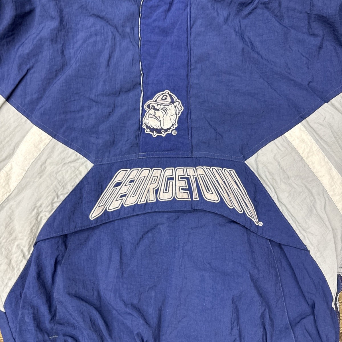 Georgetown Hoyas Starter NCAA Men's XL Jacket Official 1/2 Zip w
