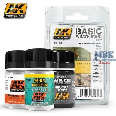 AK Interactive S.L. AK-688 Basic Weathering Set