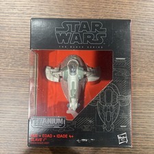 Star Wars Titanium Series Boba Fett SLAVE 1 Diecast Black Series Case Fresh