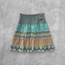 Matilda Jane Girls Size 6 Tiered Patchwork Skirt Boho Cotton Blend Ruffled