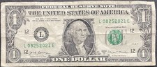 $1 FANCY SERIAL NUMBER BIRTHDAY ANNIVERSARY NOTE FOR AUGUST 25, 2021 (08252021)