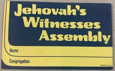 1970s? Circuit Assembly Lapel Name Badge Blank Jehovah Watchtower